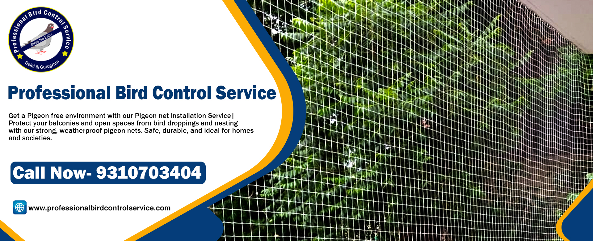 Professional Bird Control Service Banner 1